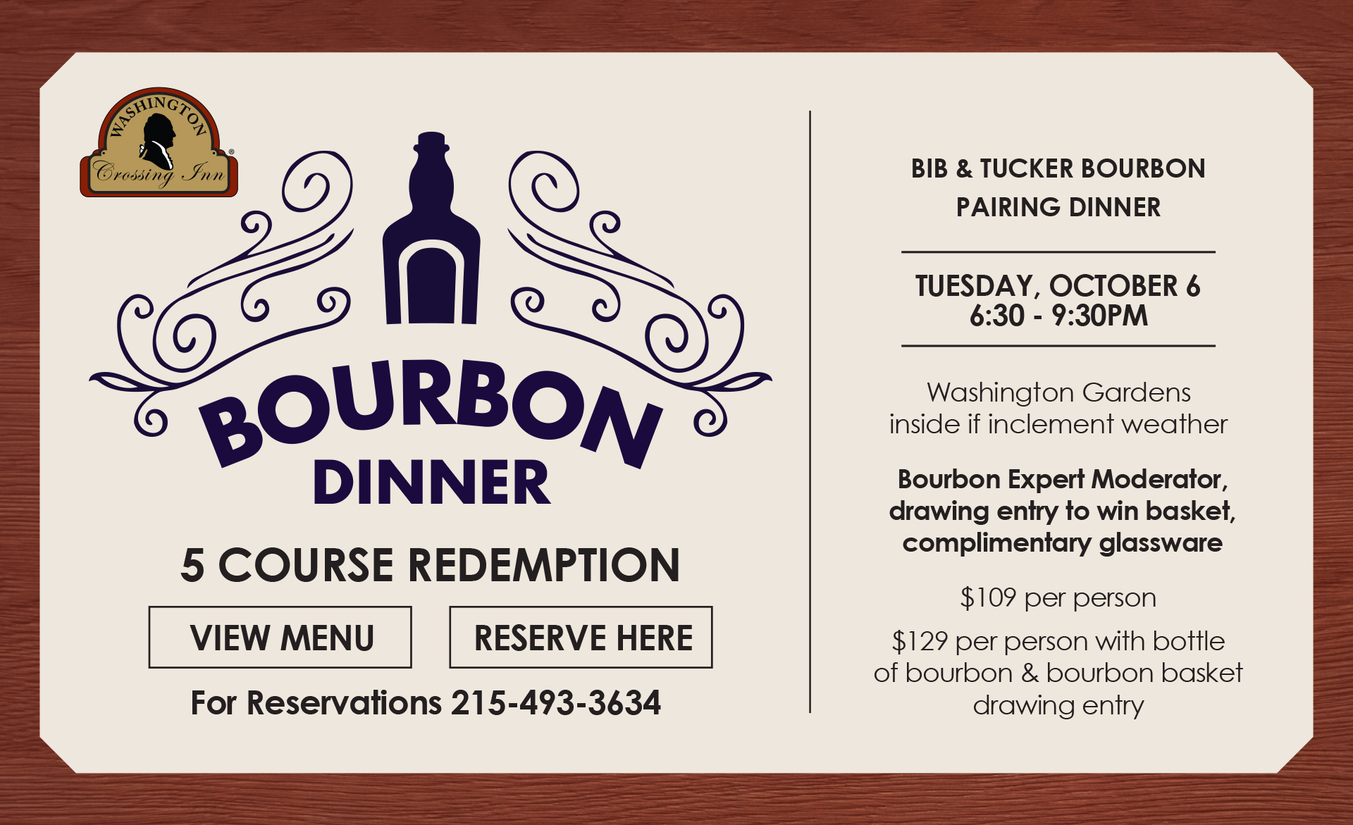 Bourbon Dinner